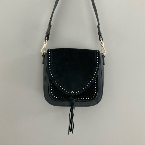 Vince Camuto Handbags - Vince Camuto Artera Saddle Leather/Suede Shoulder Bag. Like new.